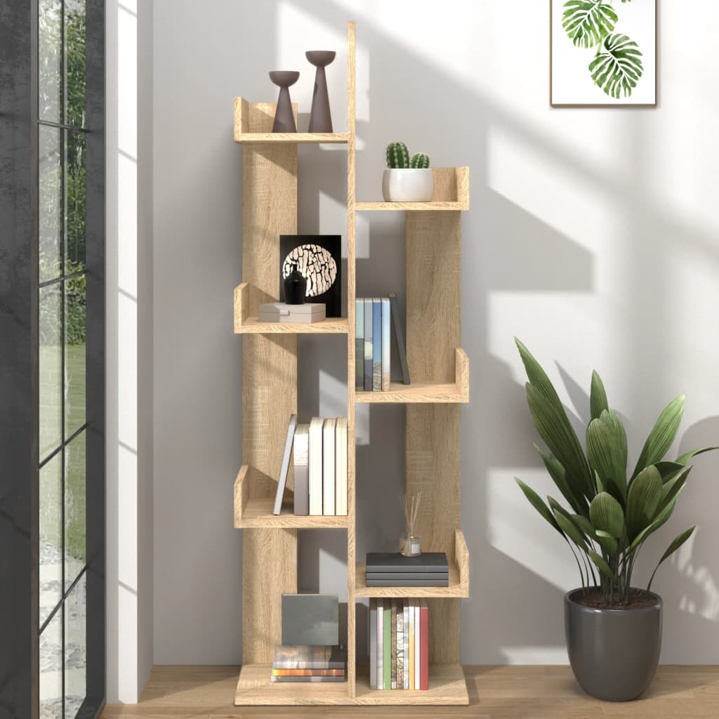 Bookshelf Sonoma Oak 48x25.5x140 cm Wood Material