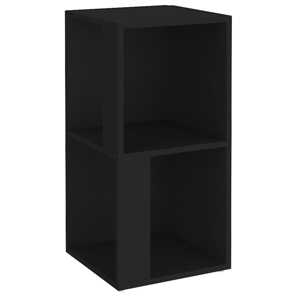 Corner Shelf Black 33x33x67 cm Wood Material