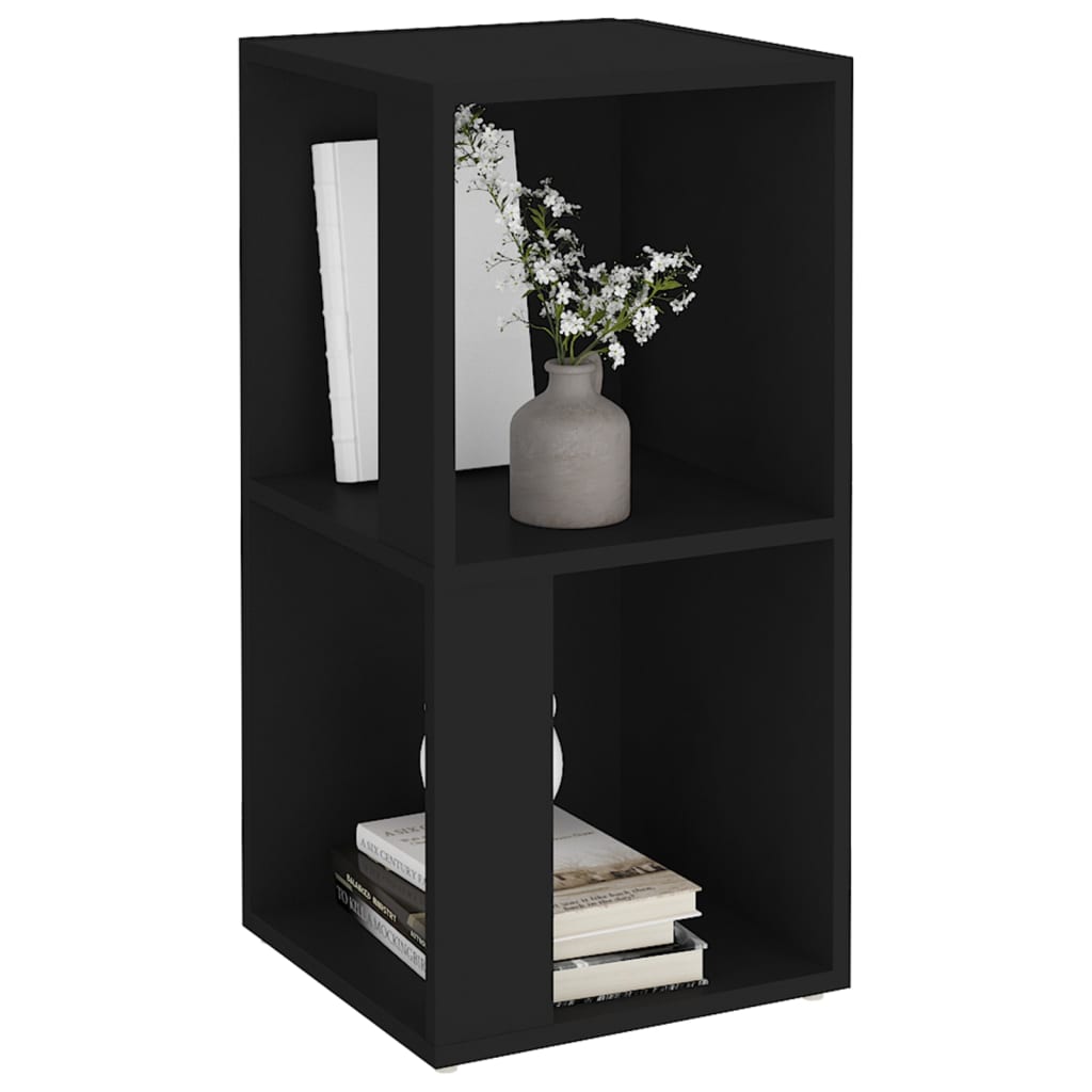 Corner Shelf Black 33x33x67 cm Wood Material