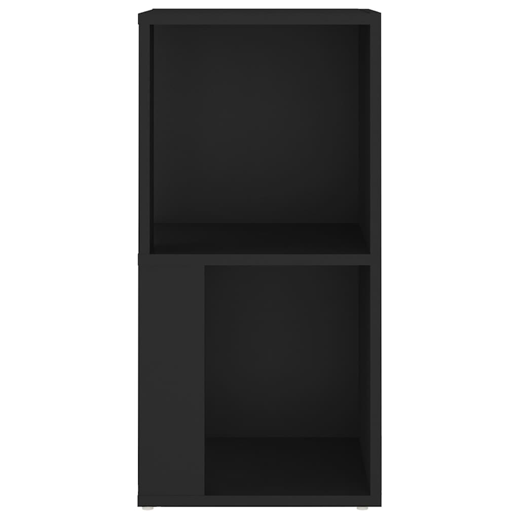 Corner Shelf Black 33x33x67 cm Wood Material