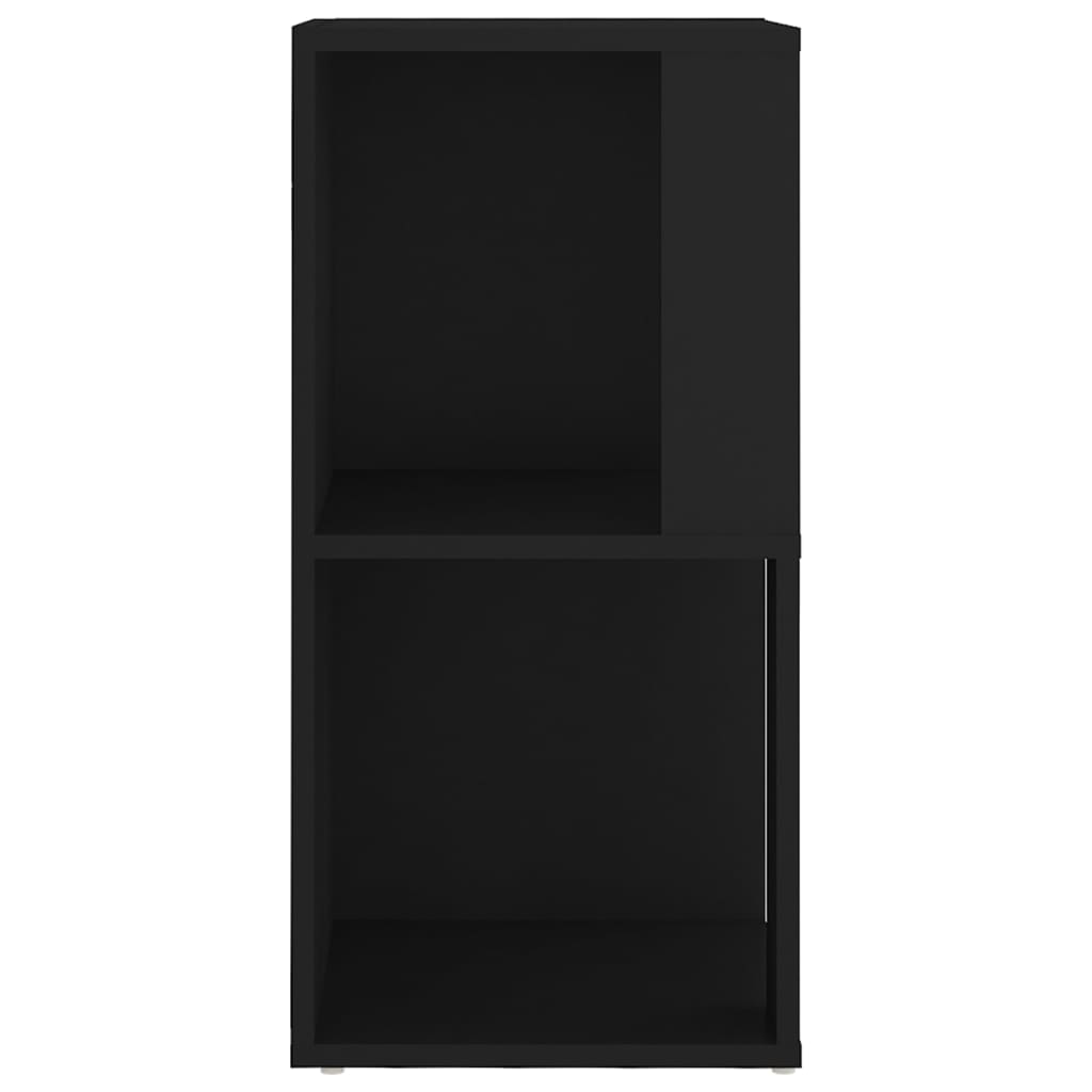 Corner Shelf Black 33x33x67 cm Wood Material