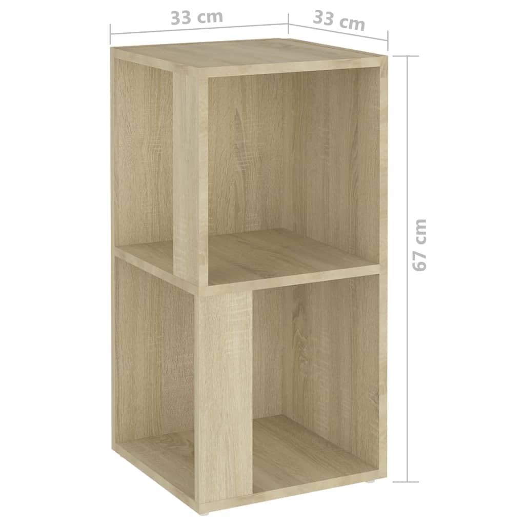 Corner shelf Sonoma oak 33x33x67 cm wood material