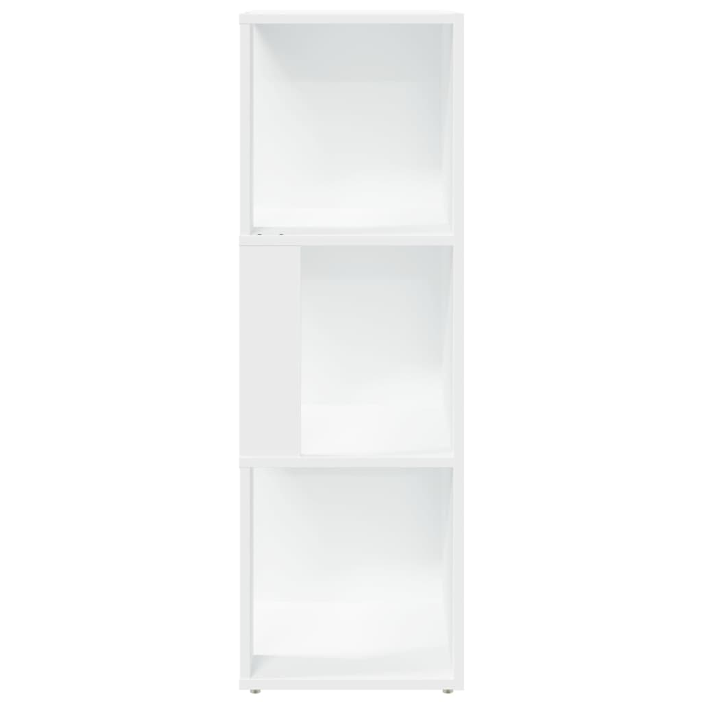 Corner Shelf White 33x33x100 cm Wood Material