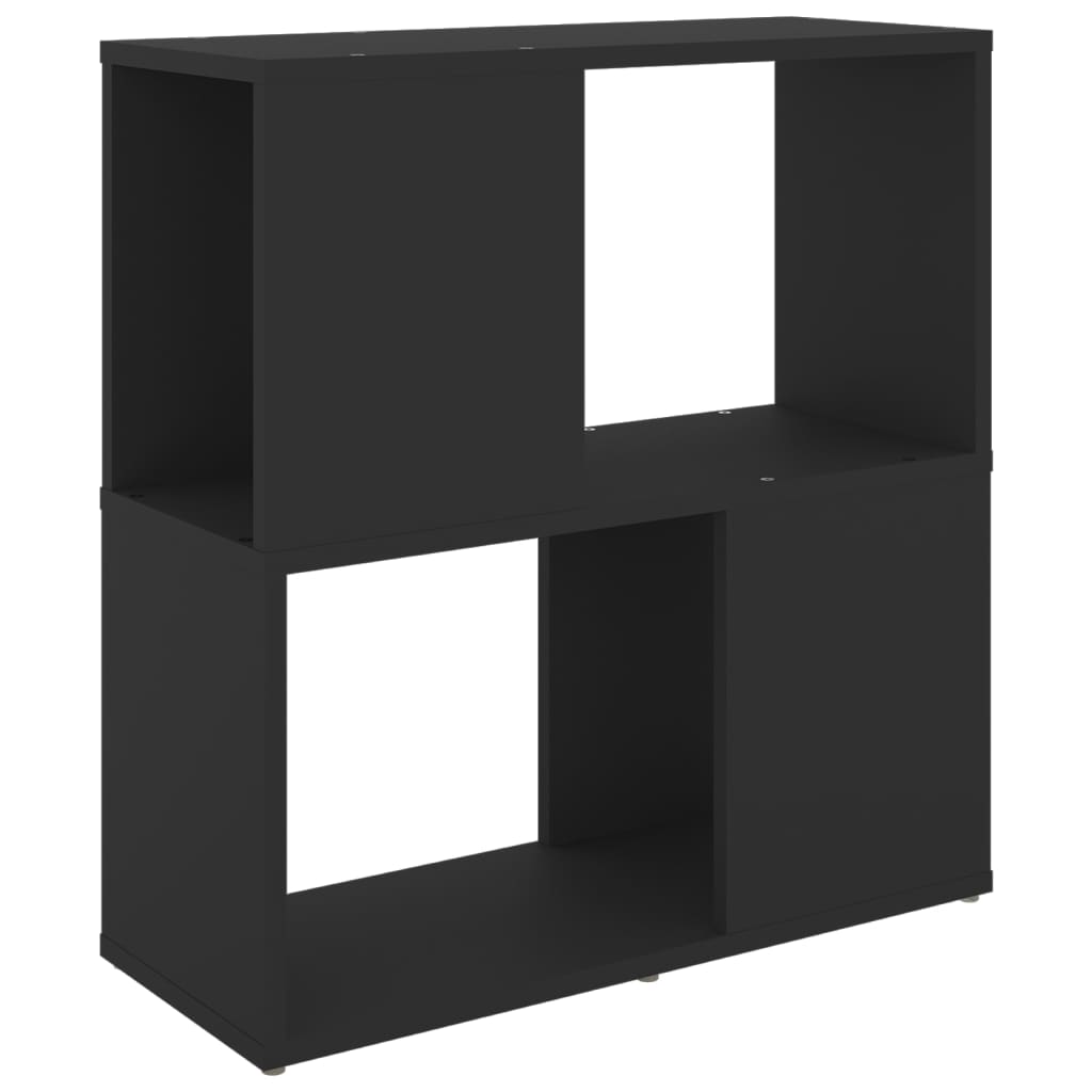 Bücherregal Schwarz 60x24x63 cm Holzwerkstoff