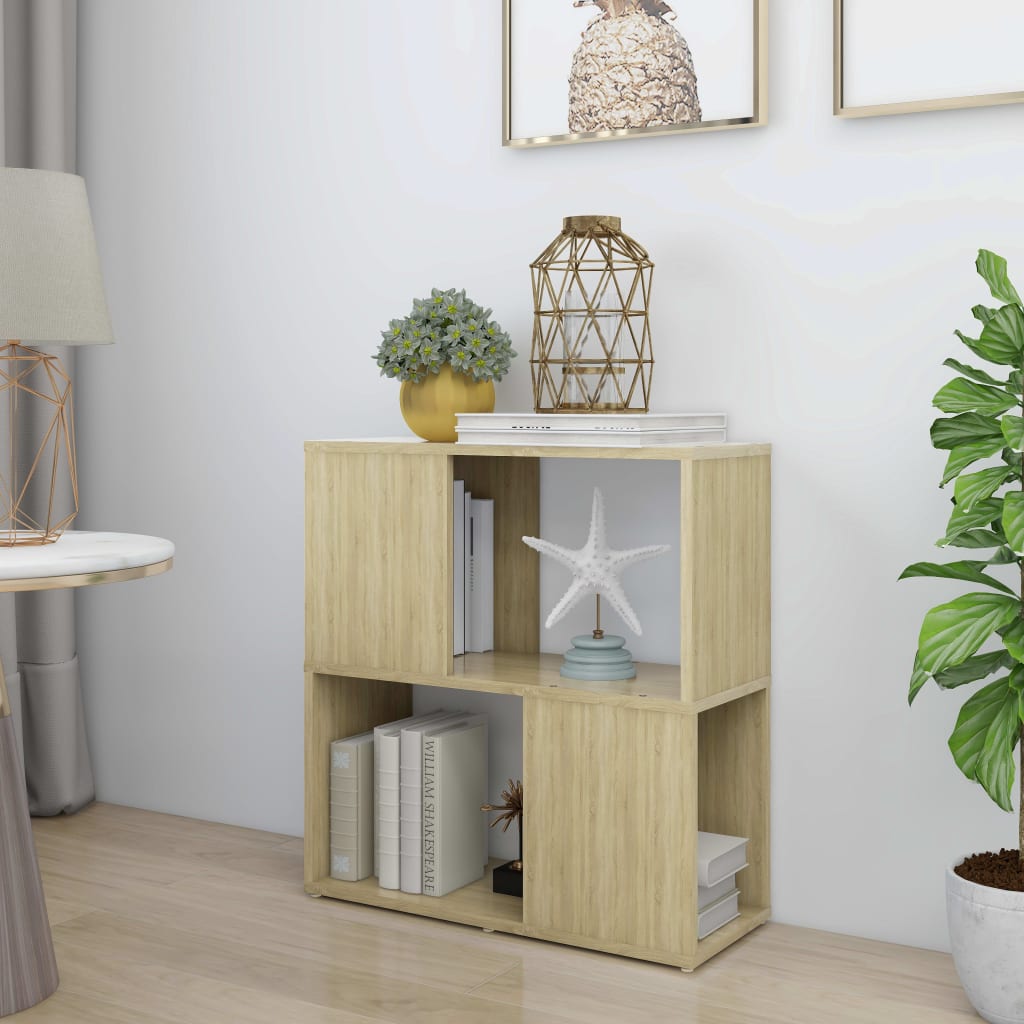 Bookshelf Sonoma Oak 60x24x63 cm Wood Material