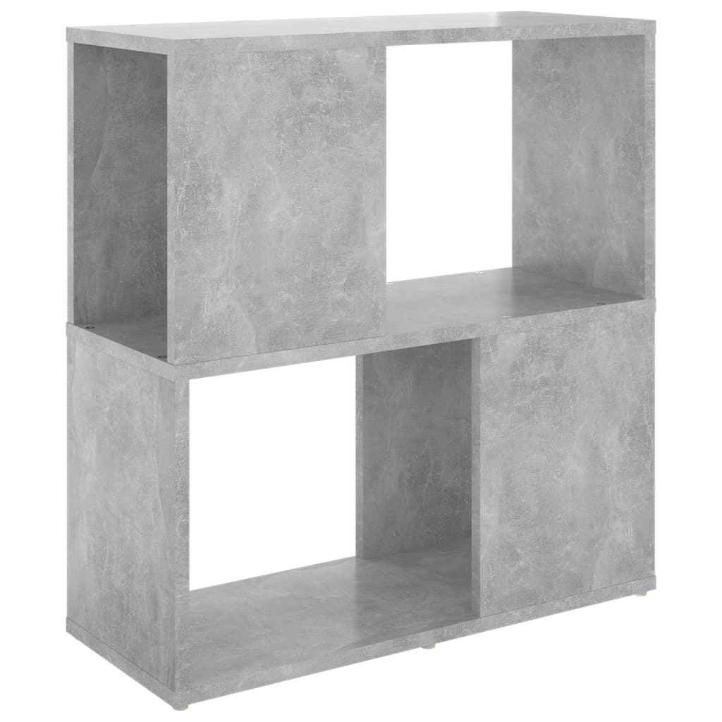 Bookshelf Concrete Grey 60x24x63 cm Wood Material