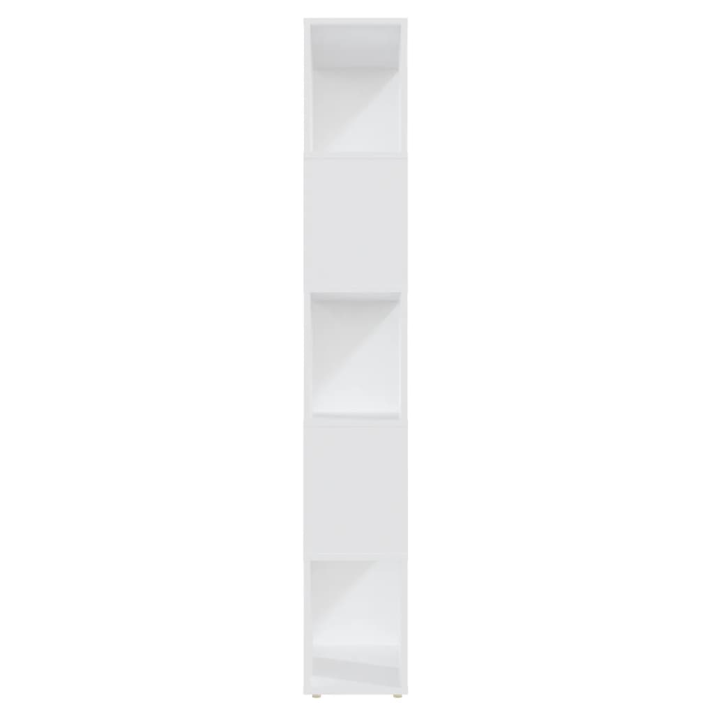 Bookcase Room Divider White 60x24x155 Wood Material