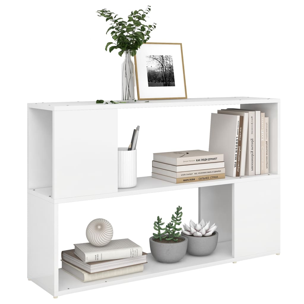 Bookshelf White 100x24x63 cm Wood Material