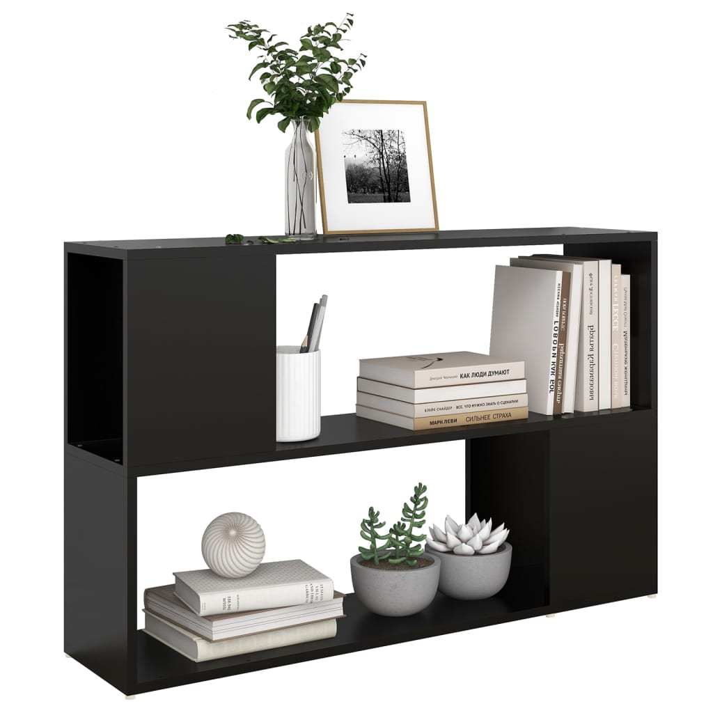 Bookshelf Black 100x24x63 cm Wood Material