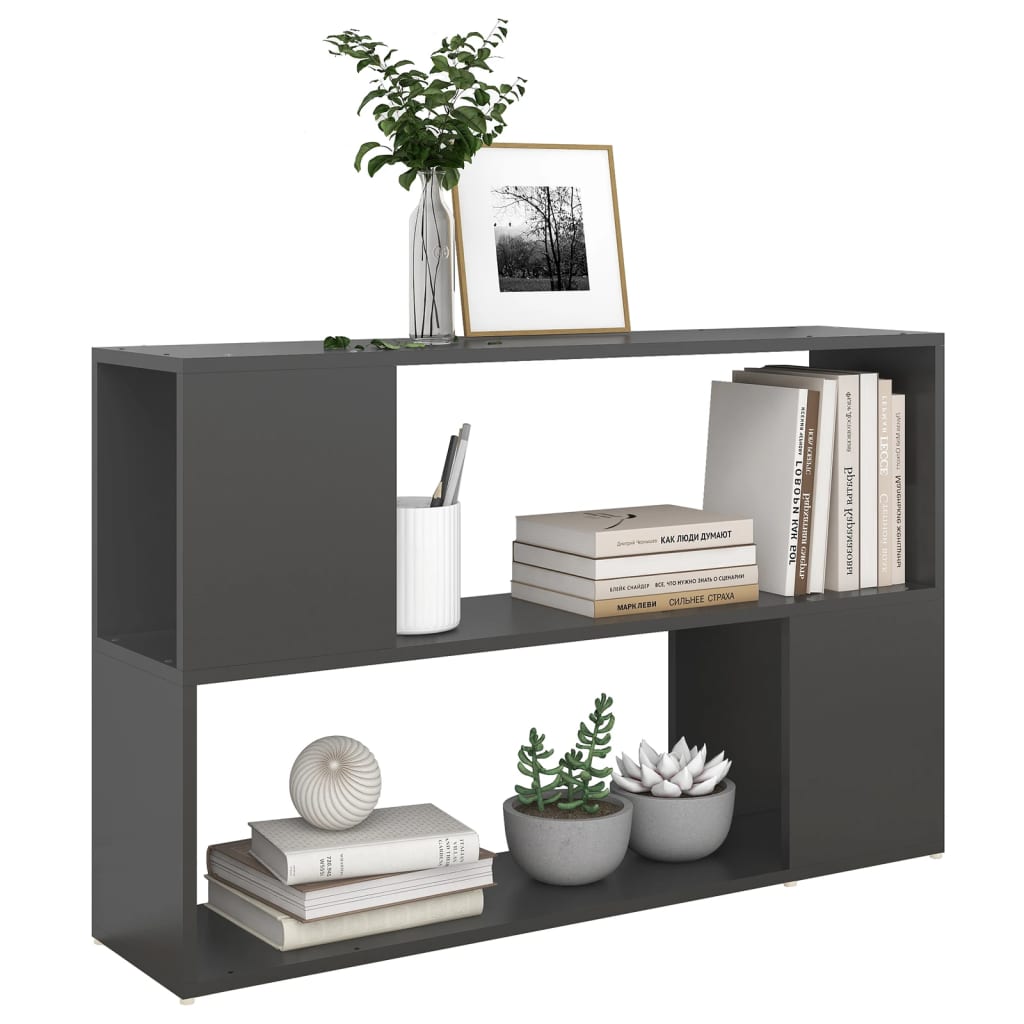 Bookshelf Grey 100x24x63 cm Wood Material