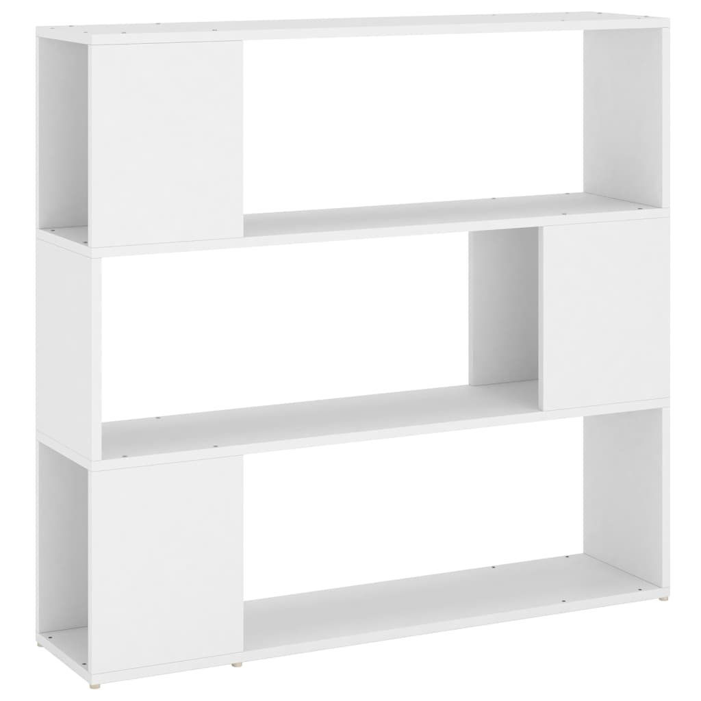 Bookcase Room Divider White 100x24x94 cm