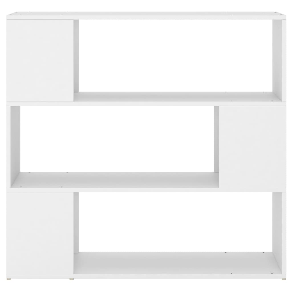 Bookcase Room Divider White 100x24x94 cm