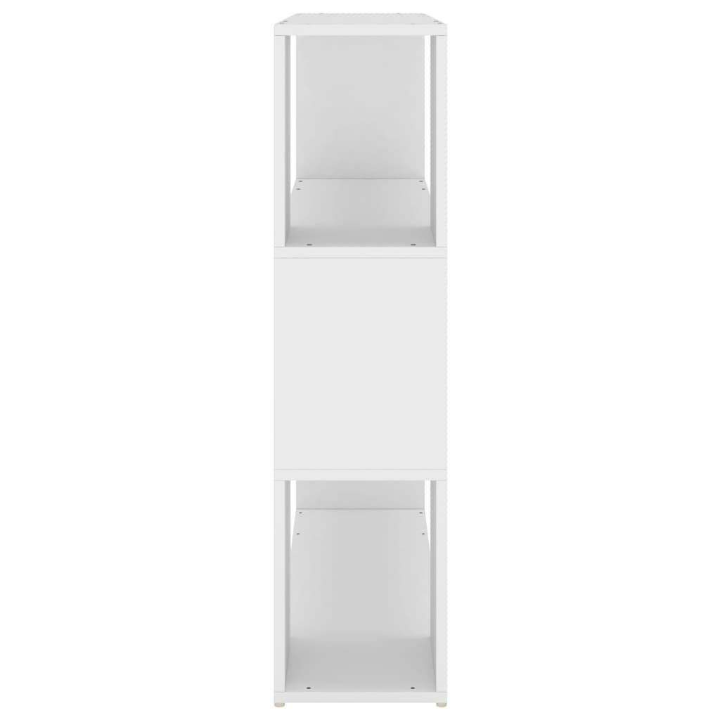 Bookcase Room Divider White 100x24x94 cm