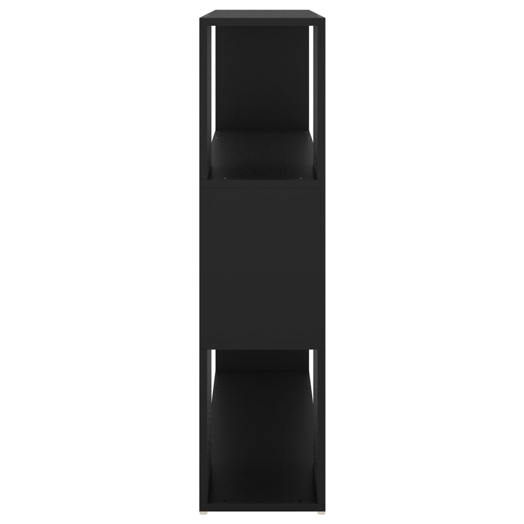 Bookcase Room Divider Black 100x24x94 cm