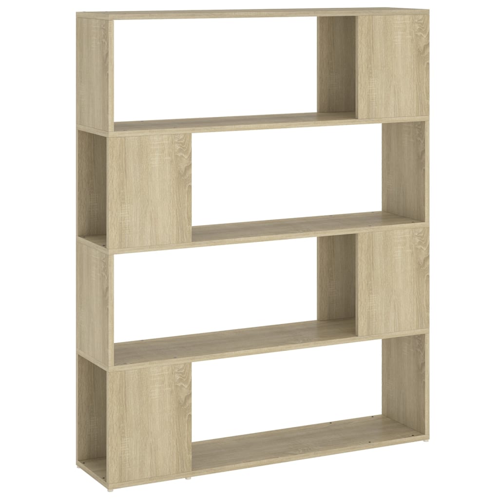 Bookcase Room Divider Sonoma Oak 100x24x124 cm