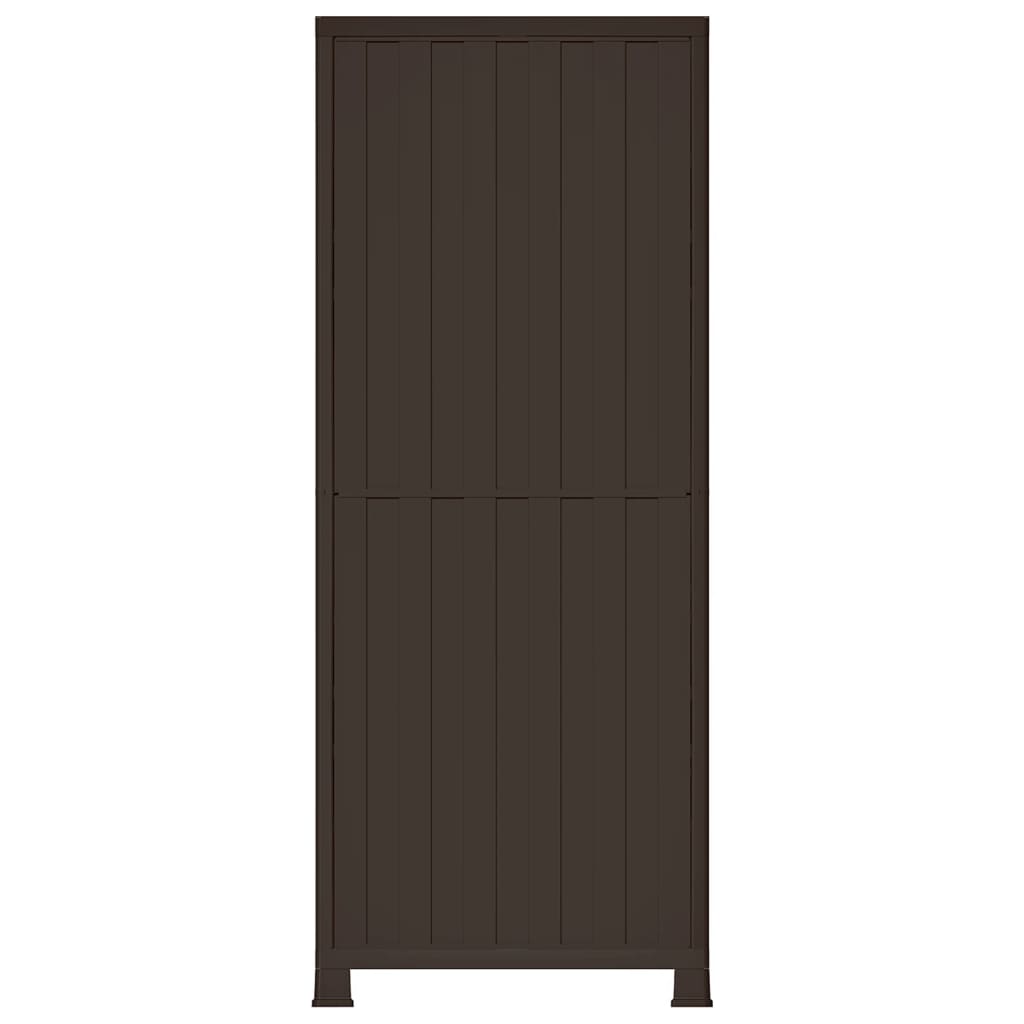 Kunststoffschrank 68x39x171,5 cm Rattan-Design