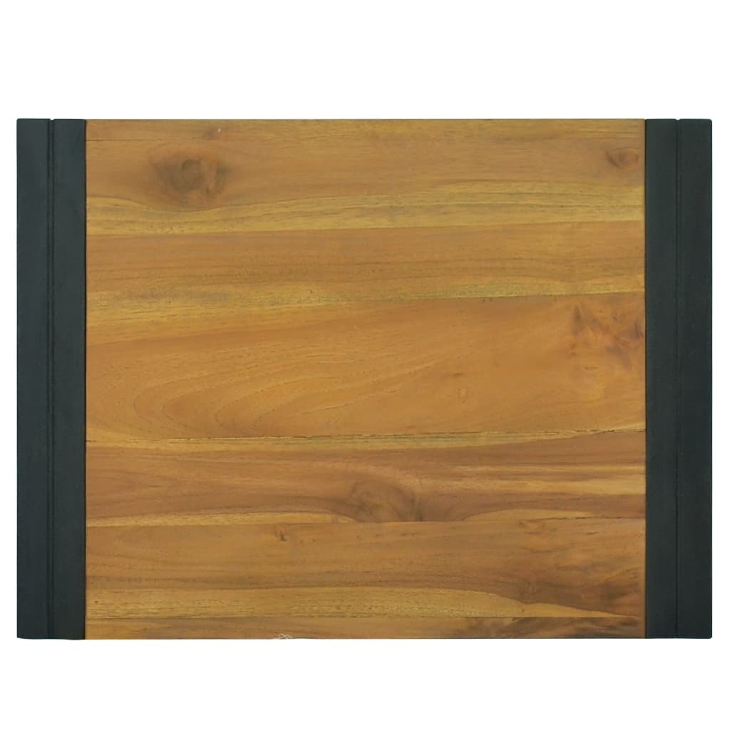 Wand-Badregal 60x45x35 cm Massivholz Teak