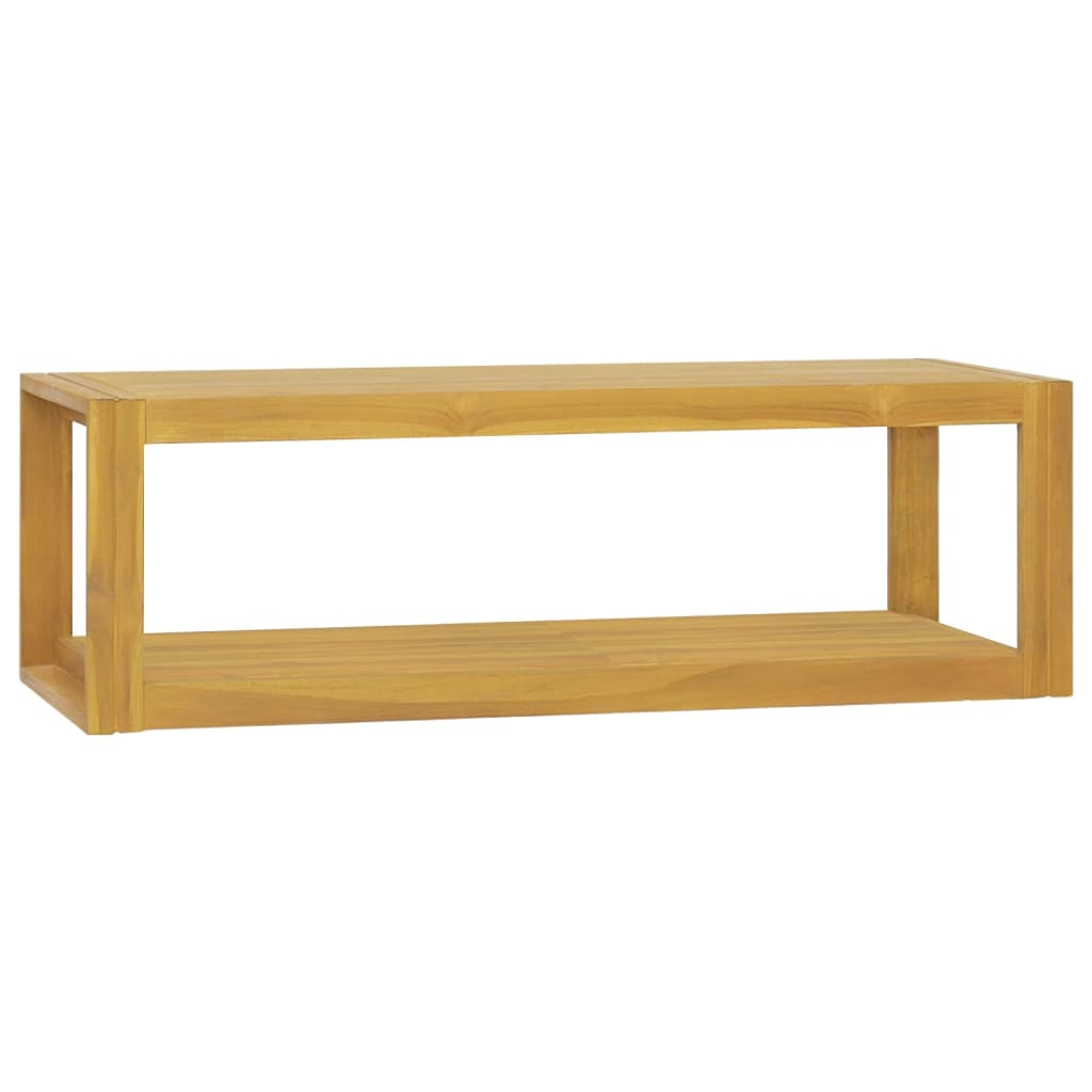 Wand-Badregal 110x45x35 cm Massivholz Teak