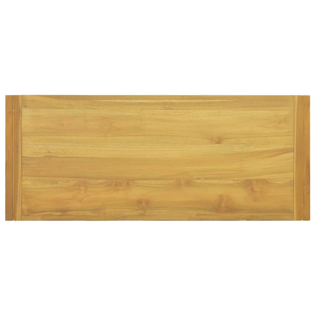 Wand-Badregal 110x45x35 cm Massivholz Teak