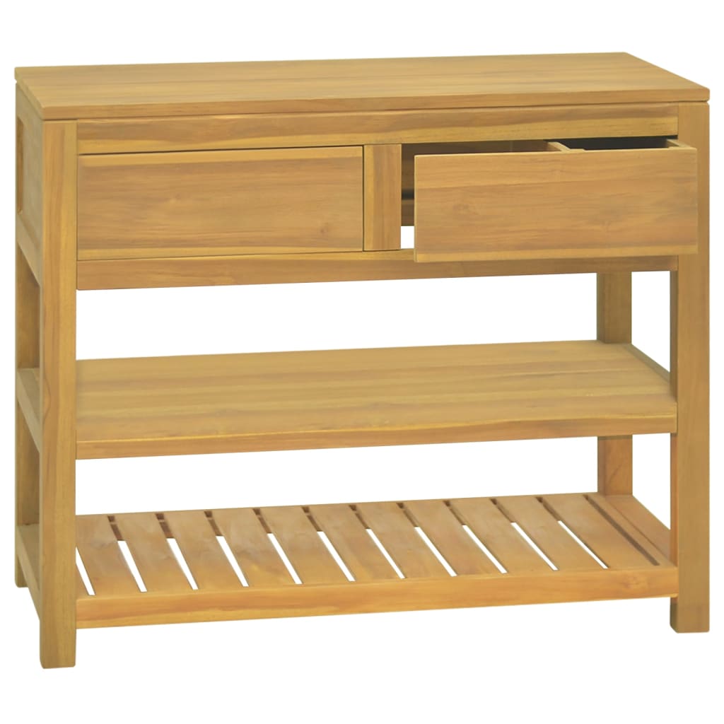 Badschrank 90x45x75 cm Massivholz Teak