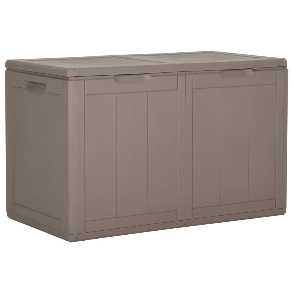 Garten-Aufbewahrungsbox 180 L Braun PP Rattan