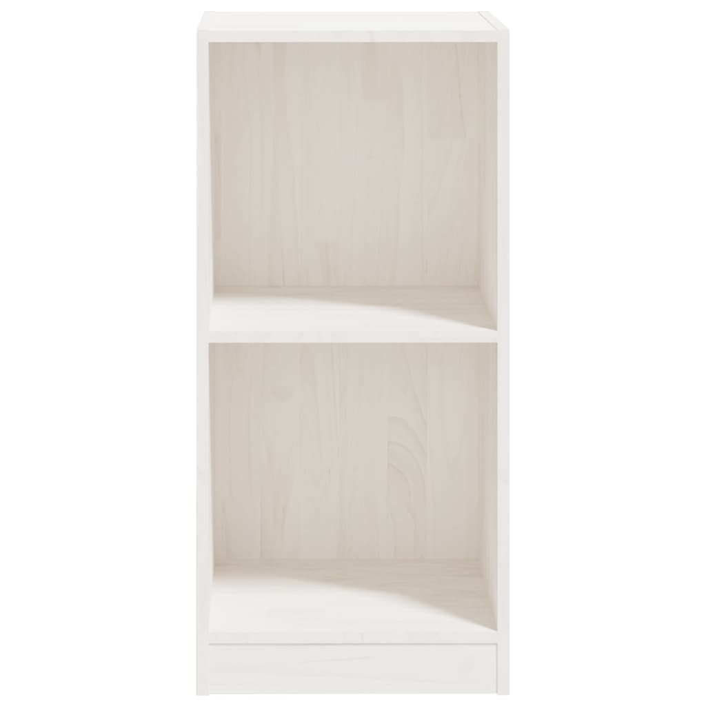 Side Cabinet White 35.5x33.5x76 cm Solid Pine