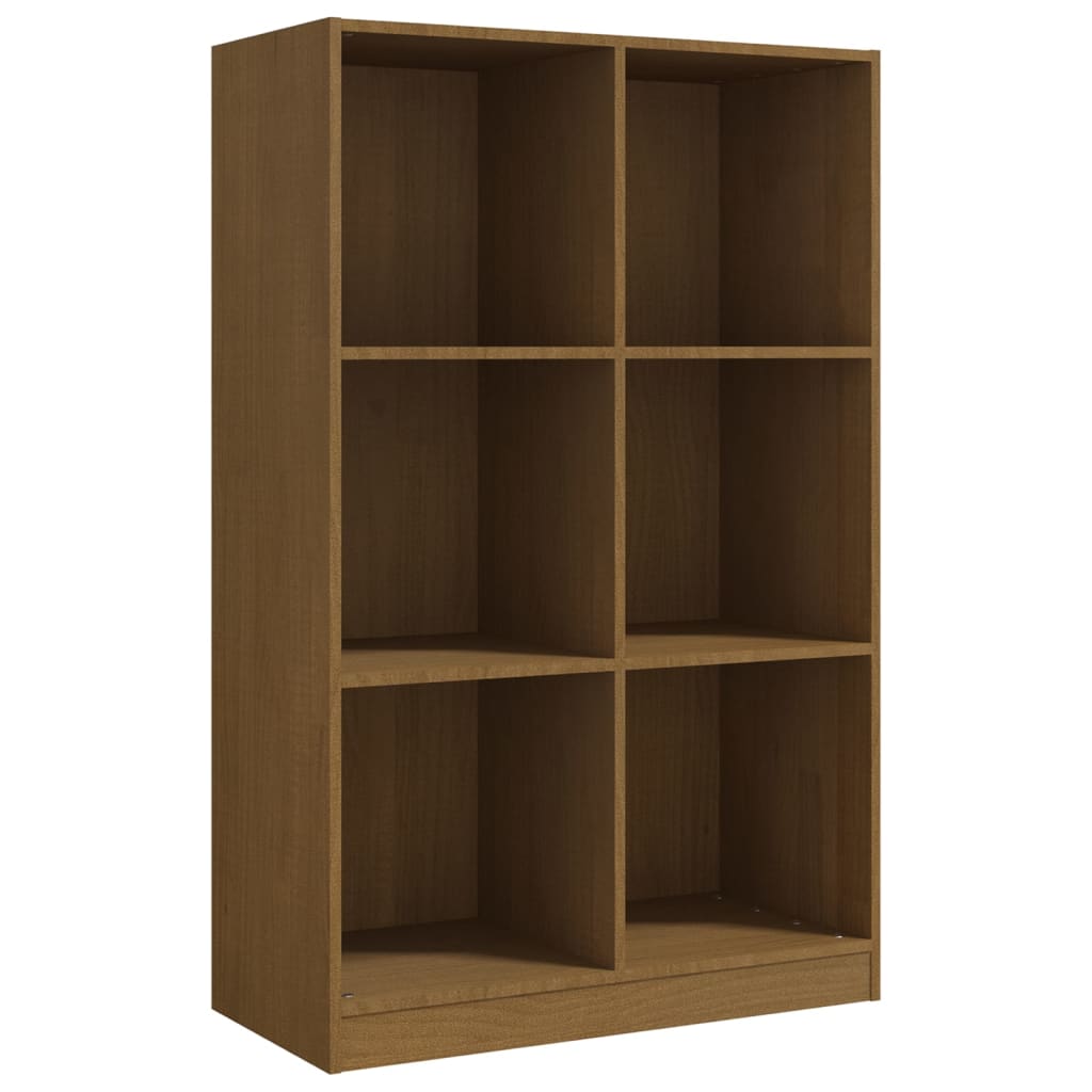 Bookshelf Honey Brown 70x33x110 cm Solid Pine Wood