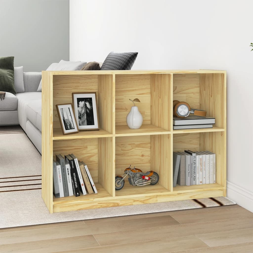 Bookshelf 104x33x76 cm solid pine wood