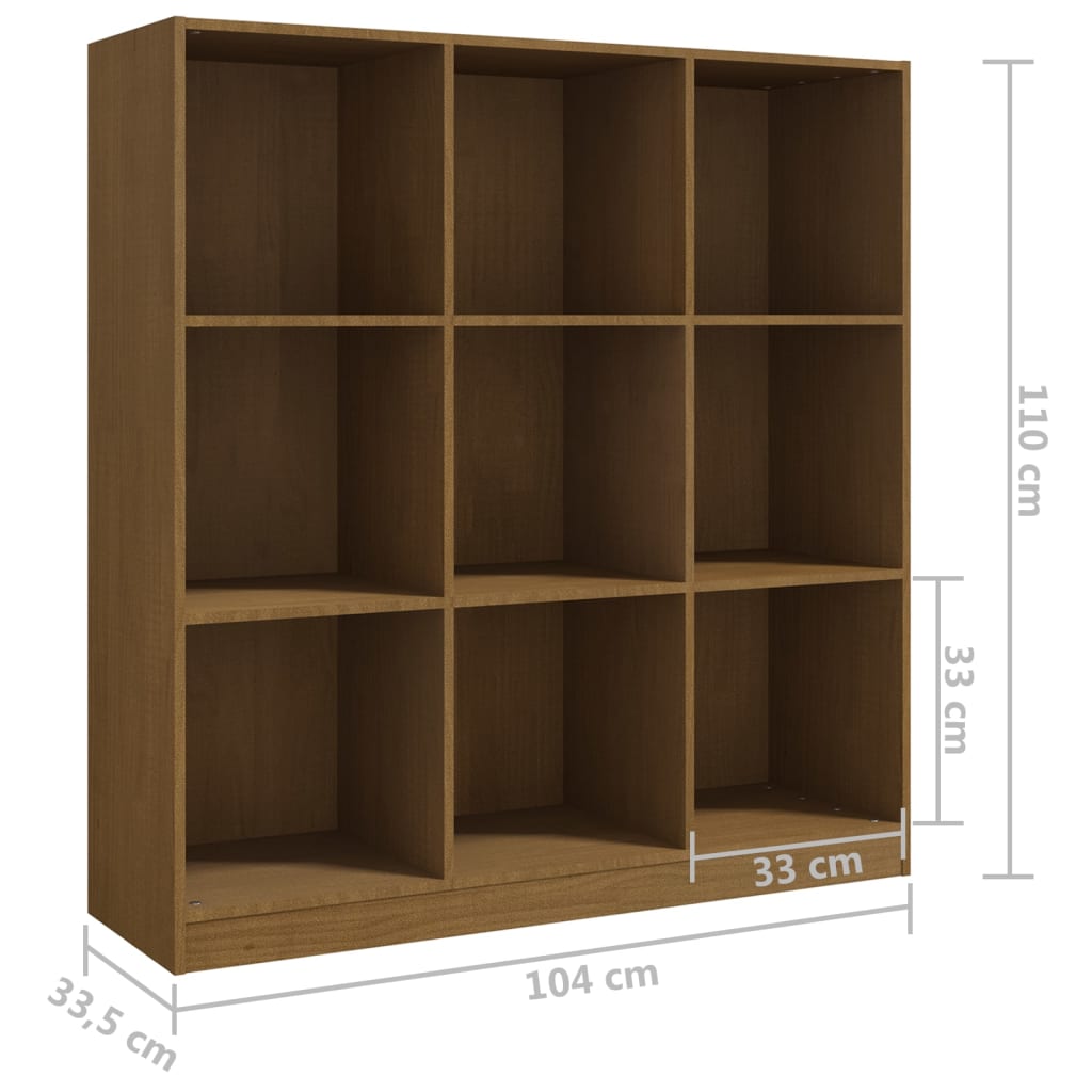 Bookshelf/room divider 104x33.5x110 cm solid pine