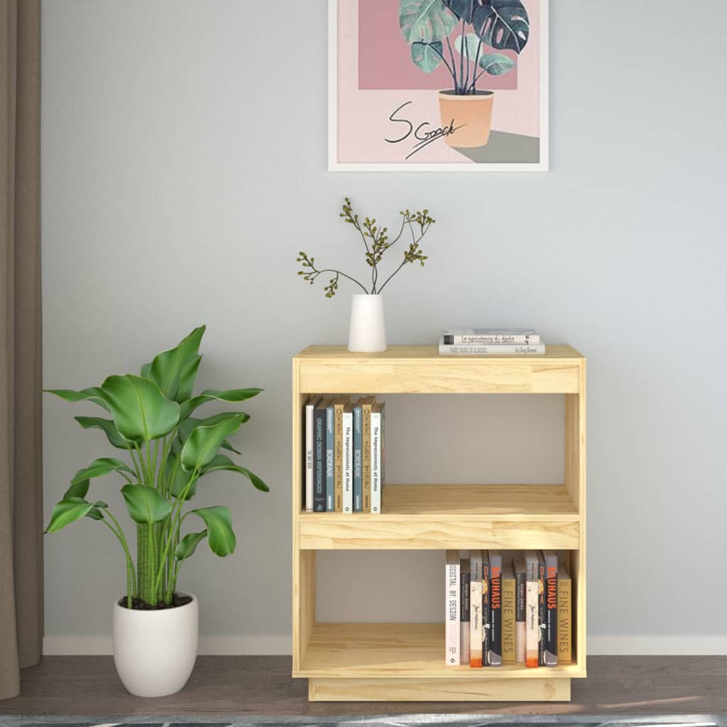 Bookshelf 60x35x71 cm solid pine wood