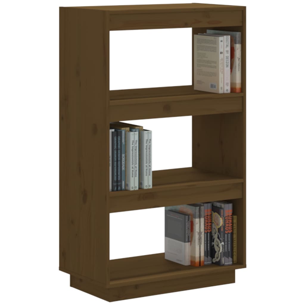 Bookshelf/Room Divider Honey Brown 60x35x103 Solid Pine