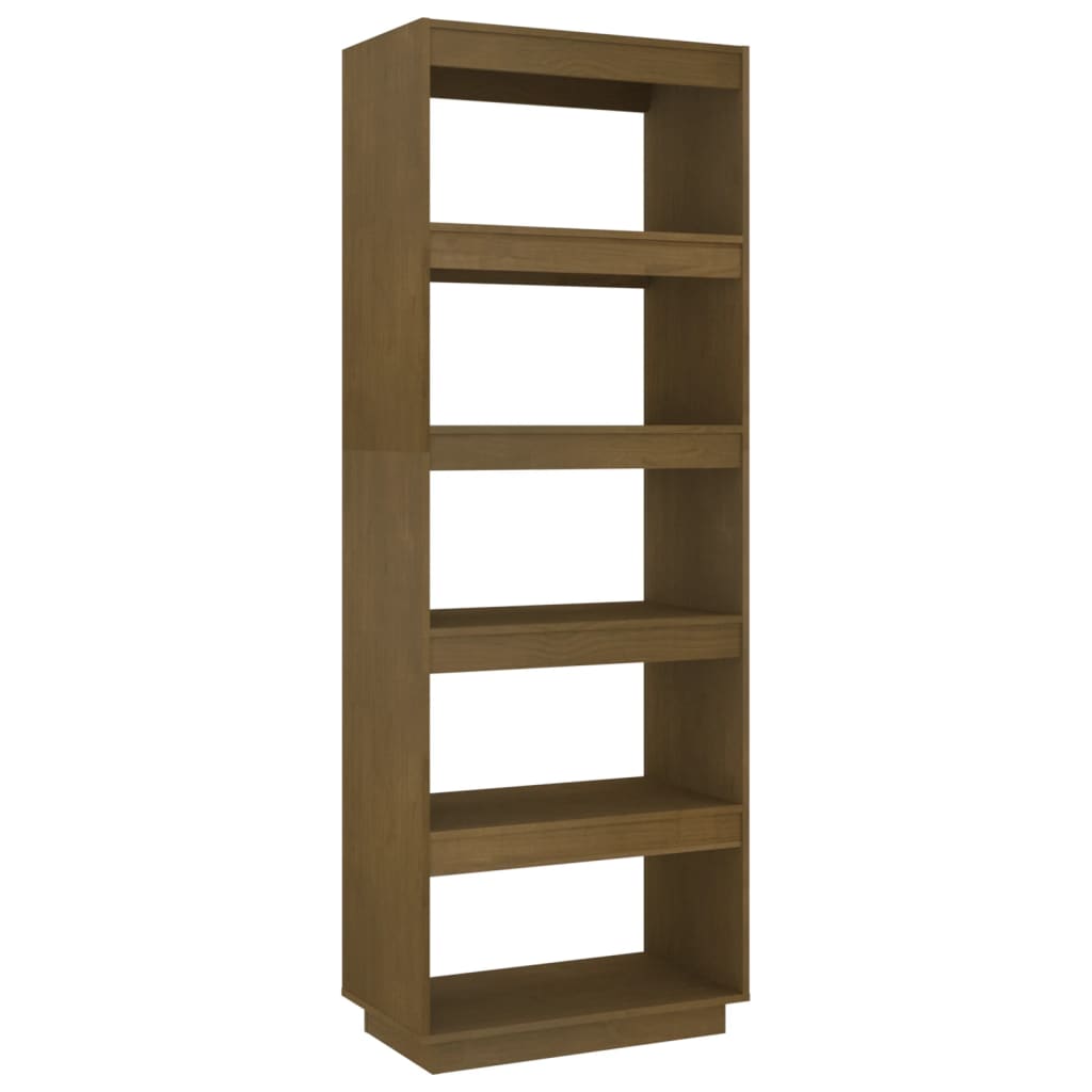 Bookcase/Room Divider Honey Brown 60x35x167 Solid Pine