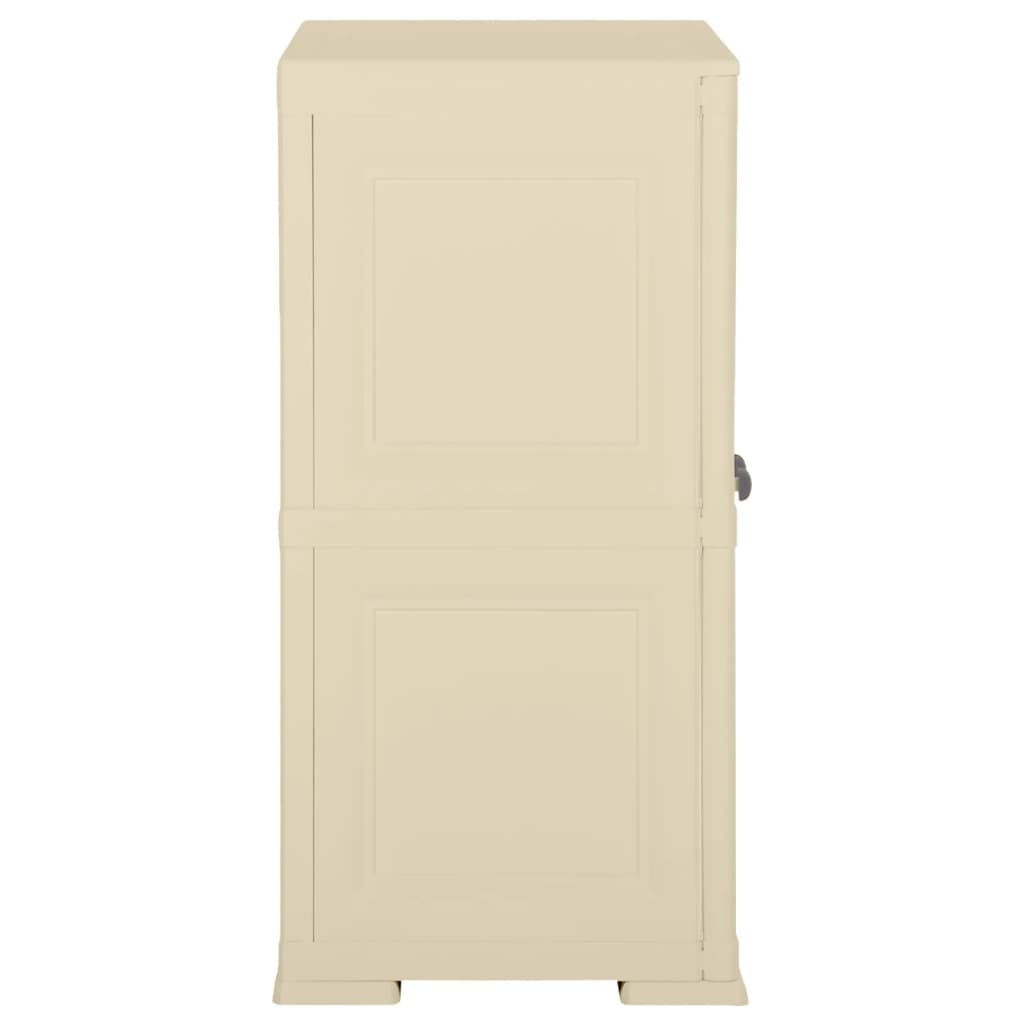 Kunststoffschrank 79x43x85,5 cm Holzdesign Angora-Weiß