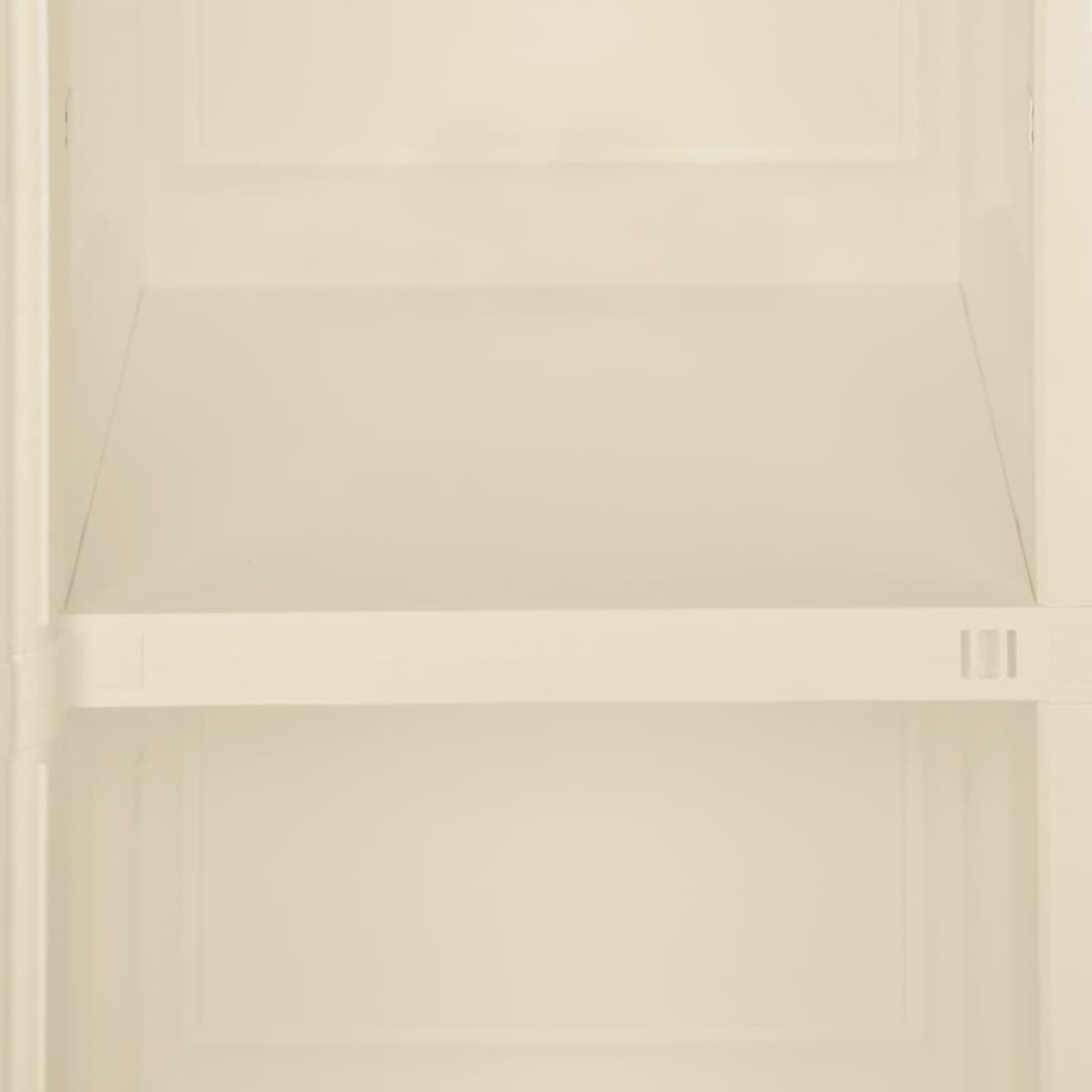 Kunststoffschrank 40x43x85,5 cm Holzdesign Angora-Weiß