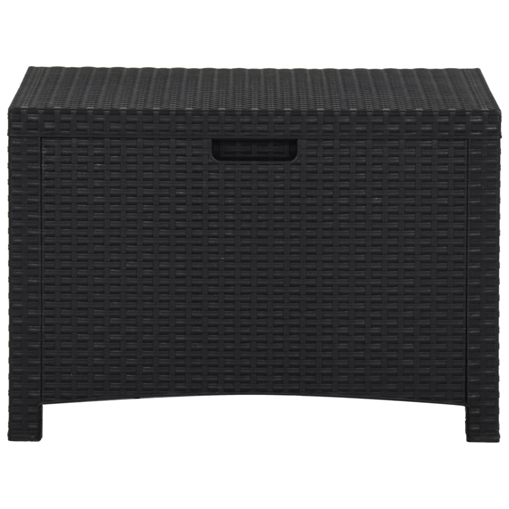 Garten-Aufbewahrungsbox 60x54x41 cm PP Rattan Graphit