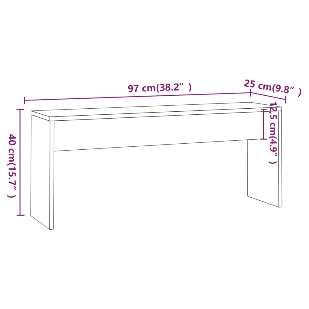 3-piece dining set Sonoma oak wood material