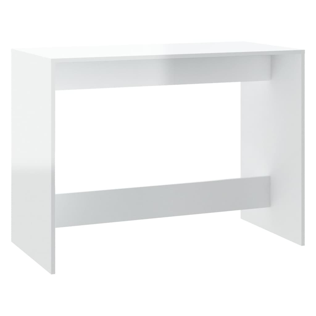 3-piece dining set high-gloss white wood material