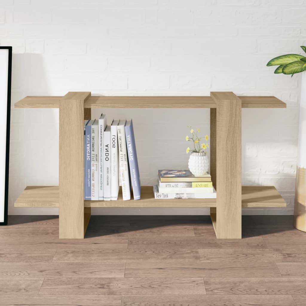 Bookshelf Sonoma Oak 100x30x51 cm Wood Material