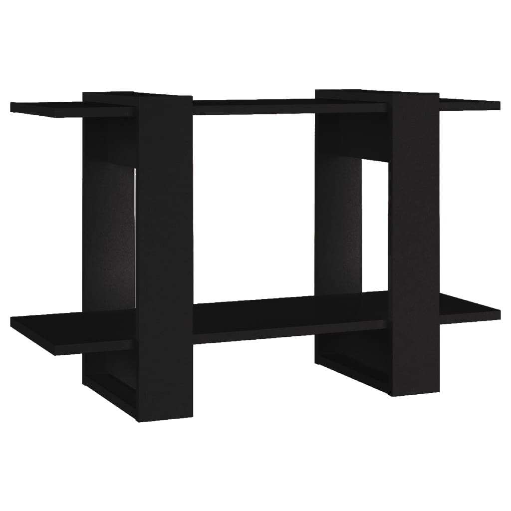 Bookshelf/Room Divider Black 80x30x51 cm