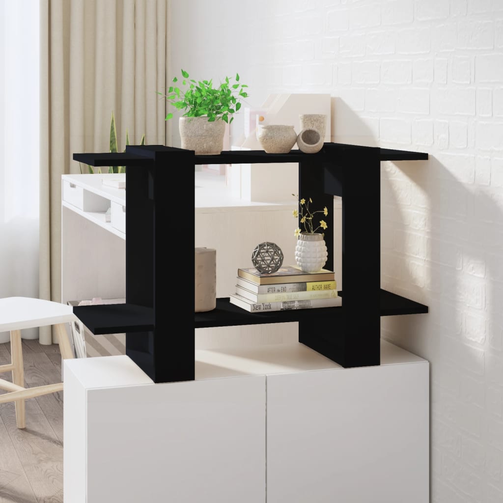 Bookshelf/Room Divider Black 80x30x51 cm