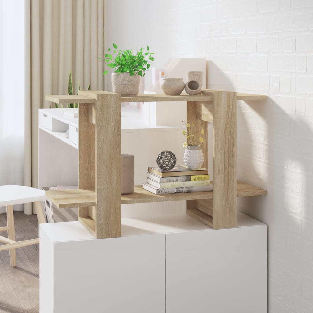 Bookshelf/Room Divider Sonoma Oak 80x30x51 cm