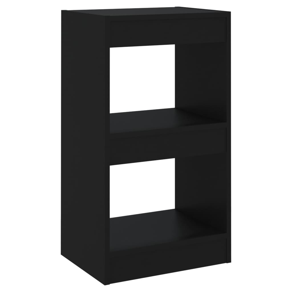 Bookshelf/Room Divider Black 40x30x72 cm