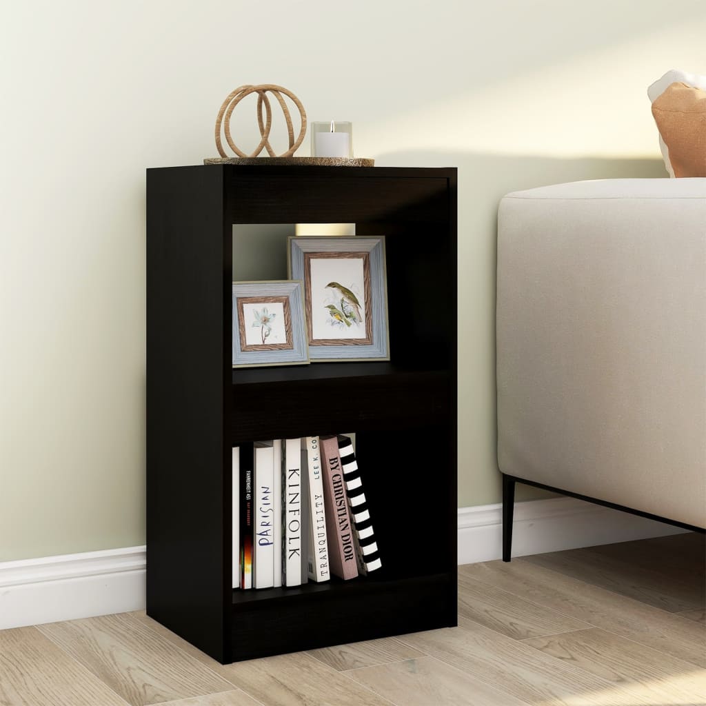 Bookshelf/Room Divider Black 40x30x72 cm