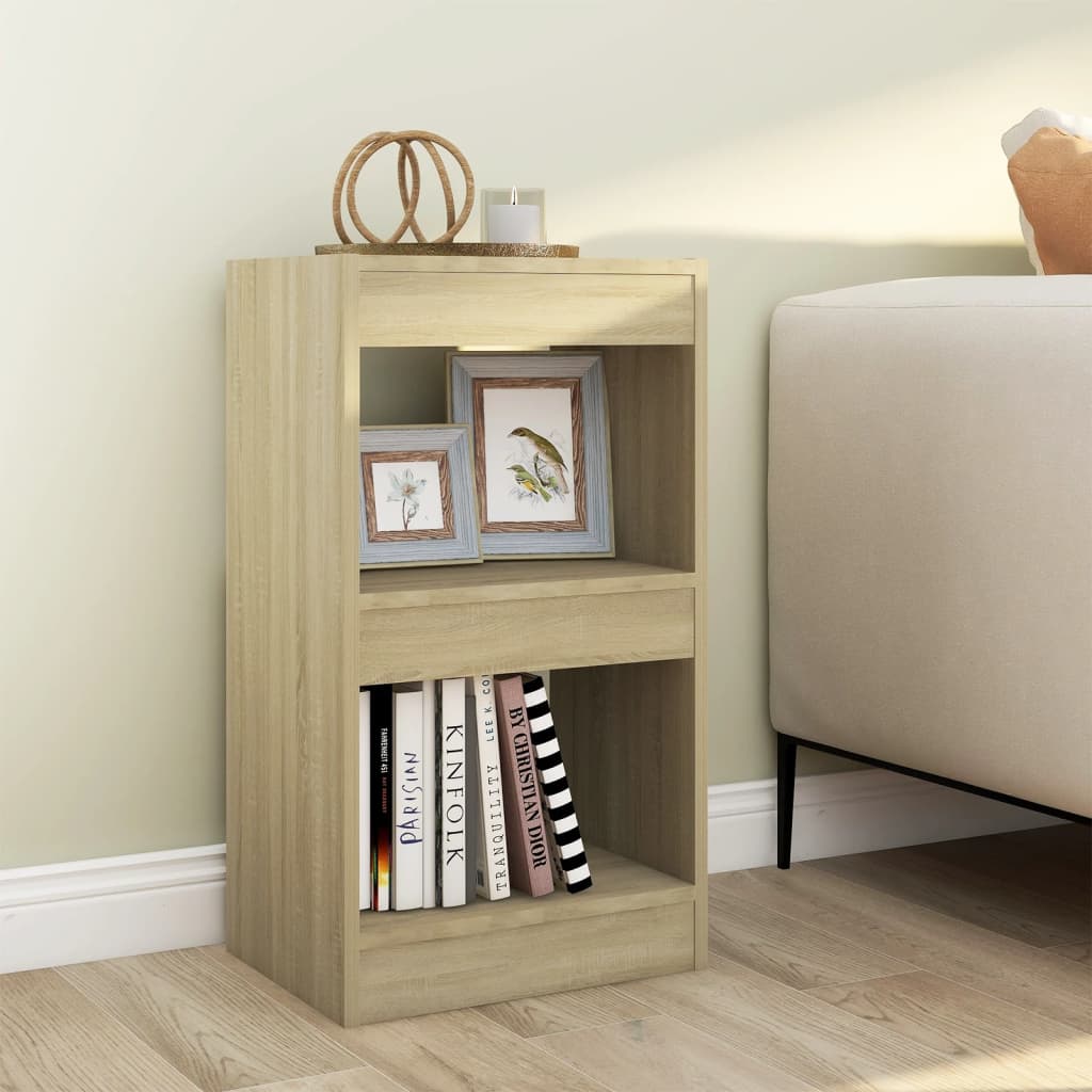 Bookshelf/Room Divider Sonoma Oak 40x30x72 cm