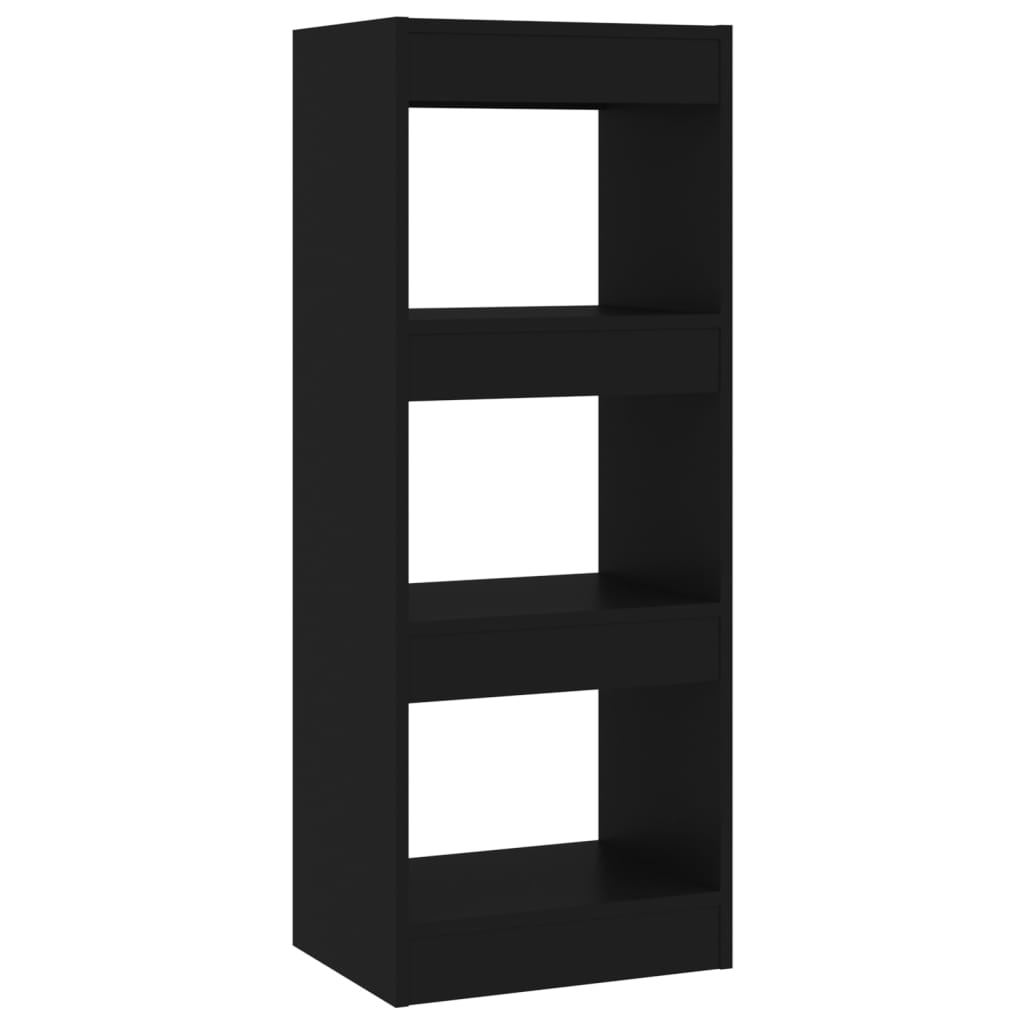 Bookshelf/Room Divider Black 40x30x103 cm Wood Material