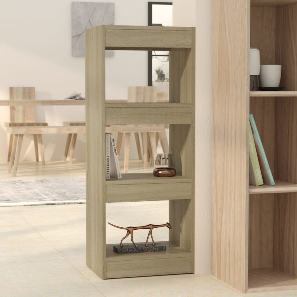 Bookshelf/Room Divider Sonoma Oak 40x30x103 cm Wood Material