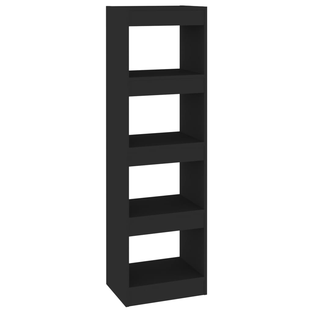 Bookshelf/Room Divider Black 40x30x135 cm