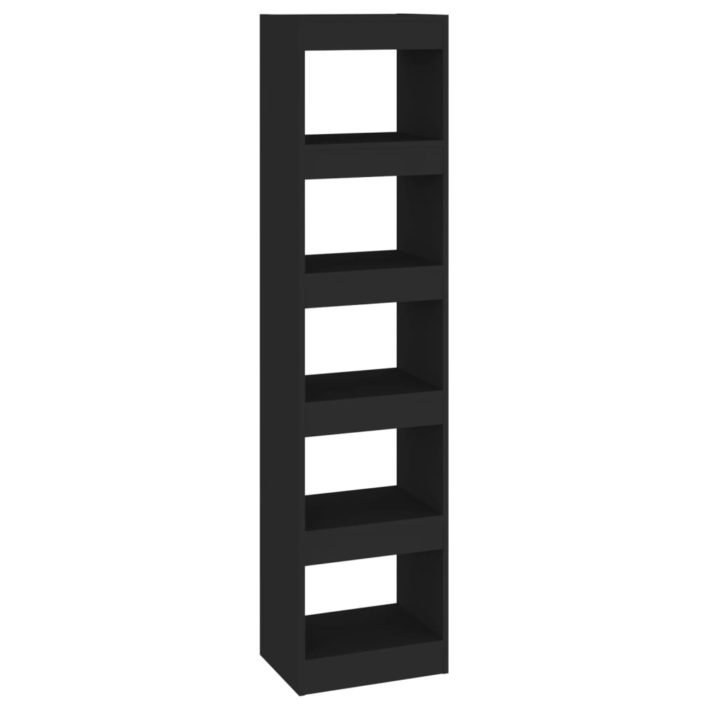 Bookshelf/Room Divider Black 40x30x166 cm