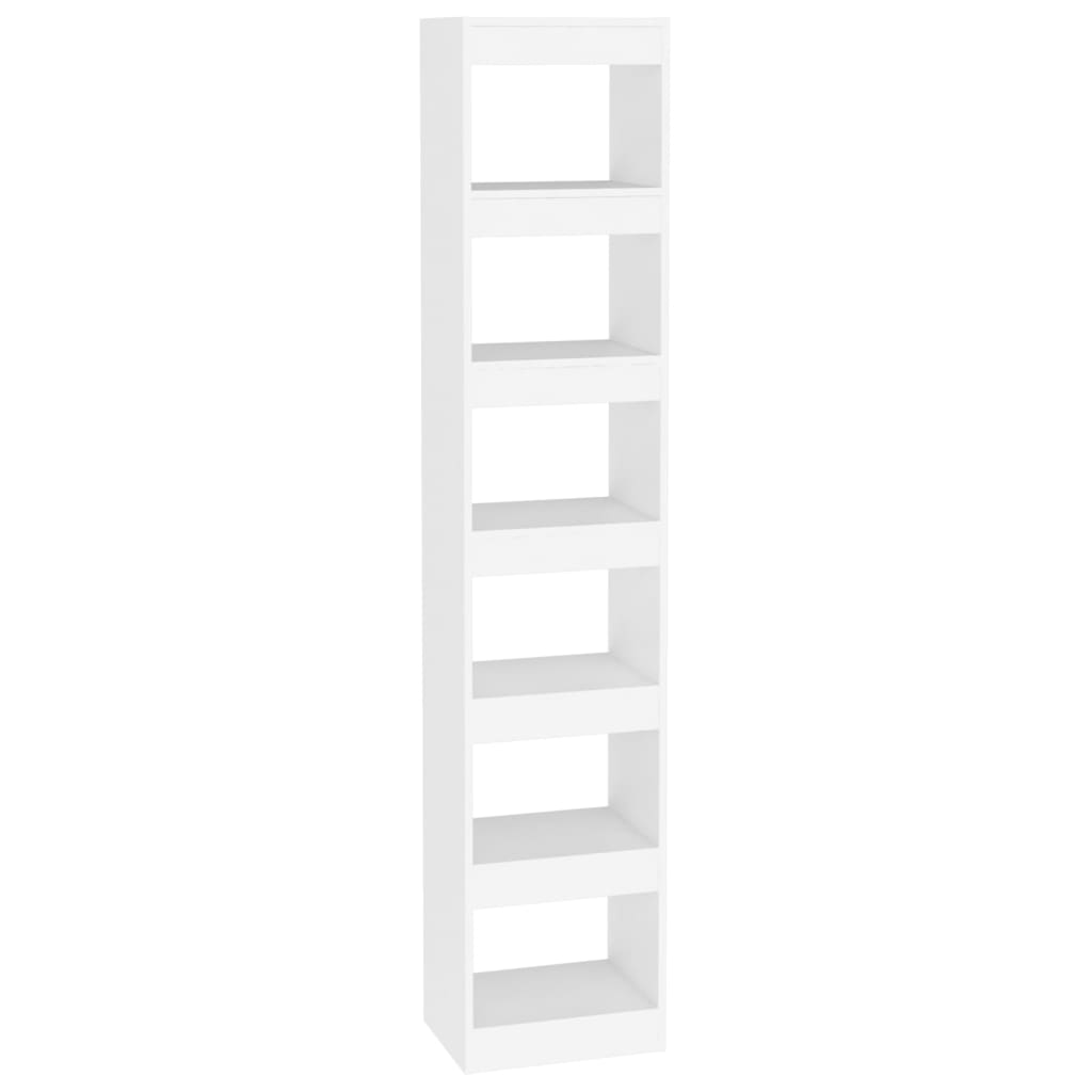 Bookshelf/Room Divider White 40x30x198 cm