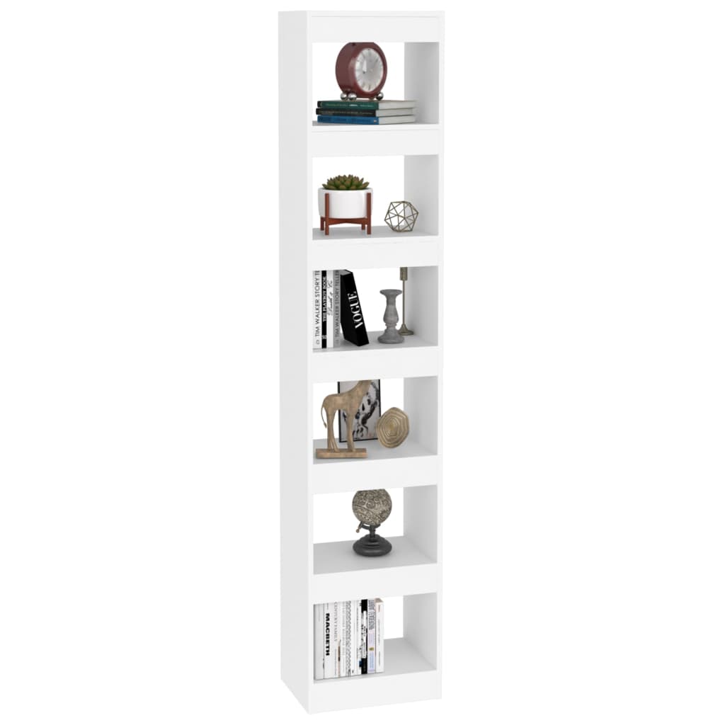 Bookshelf/Room Divider White 40x30x198 cm